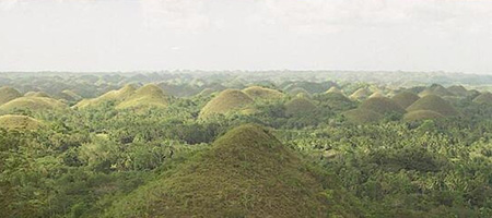 Famous Chocolate Hills of the Philippines